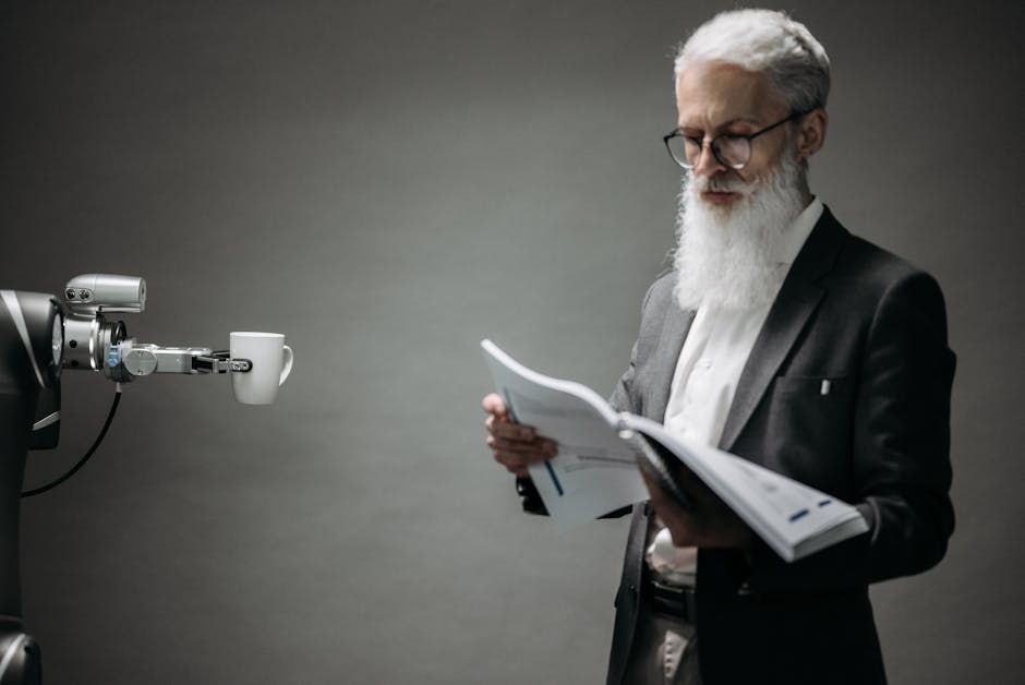 Accountant reviewing printed receipts with client