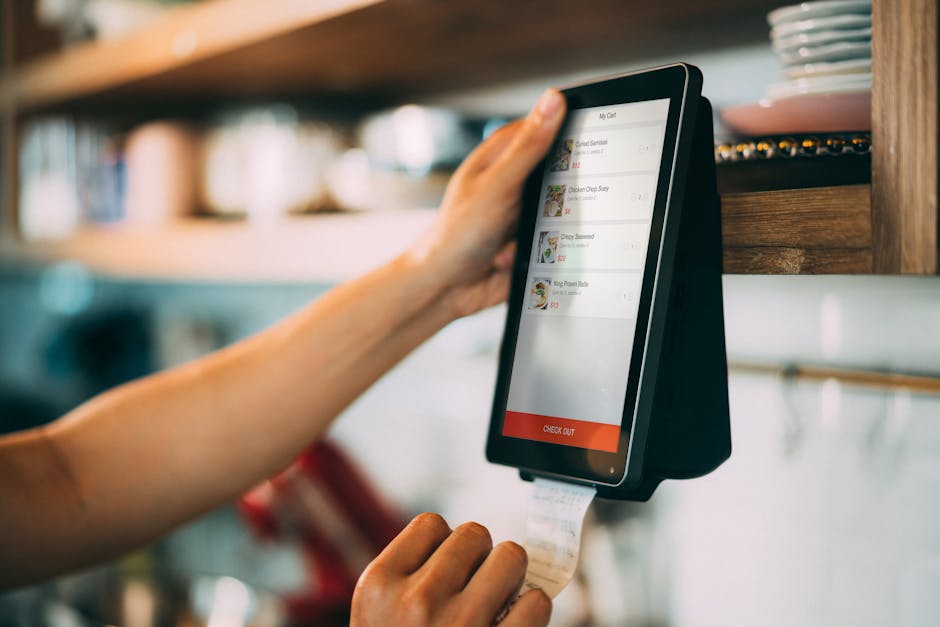 Receipt on desk with phone ready to scan