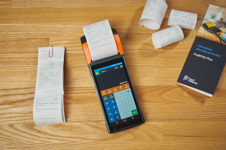 UK calculator and paperwork on desk